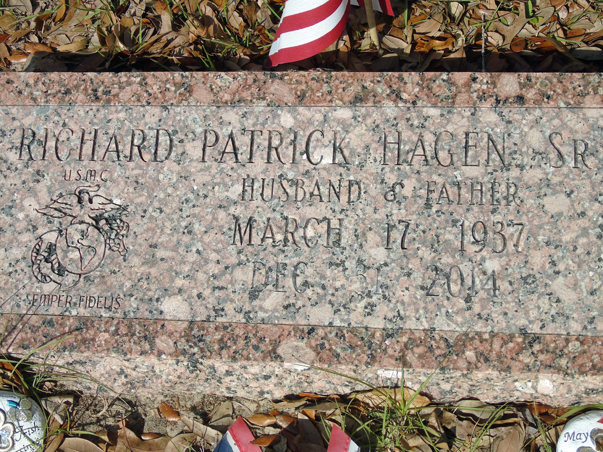 Headstone for Hagen, Richard Patrick Sr